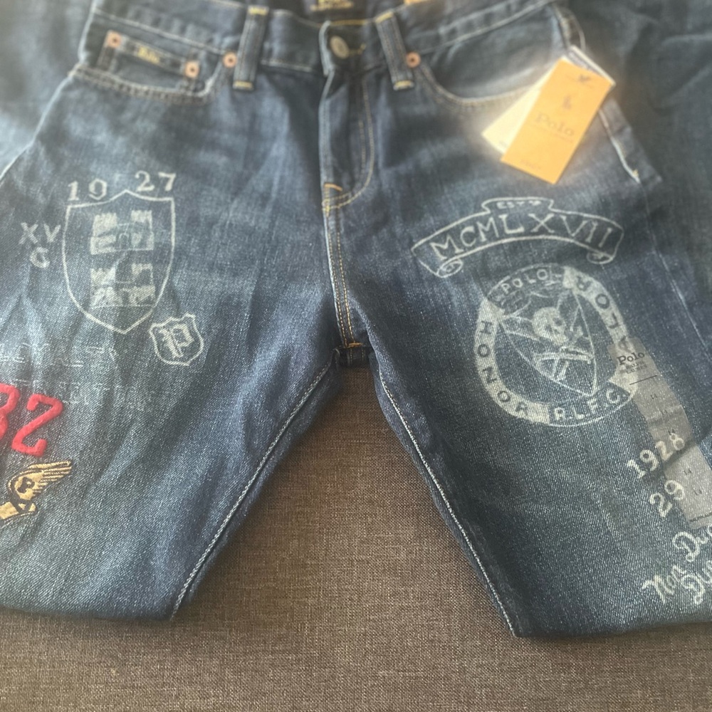 Polo by Ralph Lauren Blue Graphic Kids Jeans